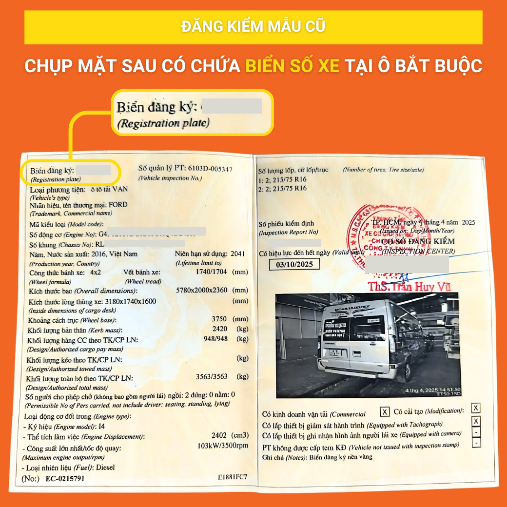 ĐĂNG KIỂM CŨ - Ô BẮT BUỘC