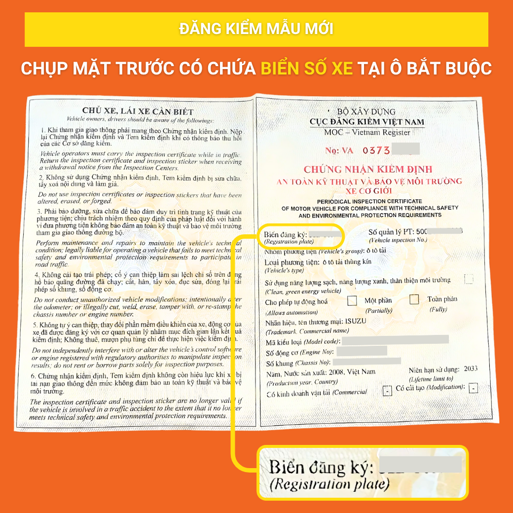 ĐĂNG KIỂM MỚI - Ô BẮT BUỘC