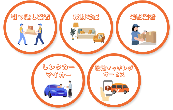 大型家電を配送する方法