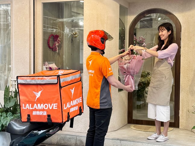 Lalamove 司機專車配送精美畢業花束