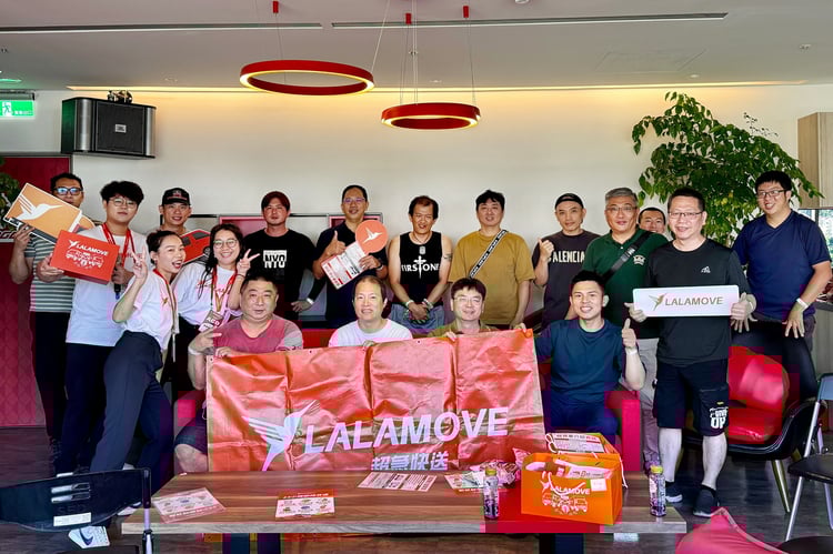 圖說、Lalamove 在年度「運士節」活動中安排棒球觀賽活動,邀請優秀司機夥伴齊聚同樂