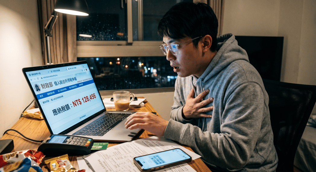 看到報稅金額崩潰了