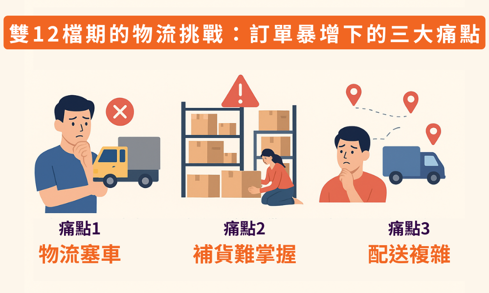 雙12檔期的物流挑戰訂單暴增下的三大痛點