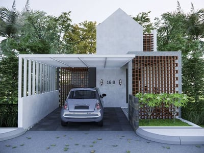 Canopy Minimalis Modern dengan Sentuhan Tropis Kontemporer