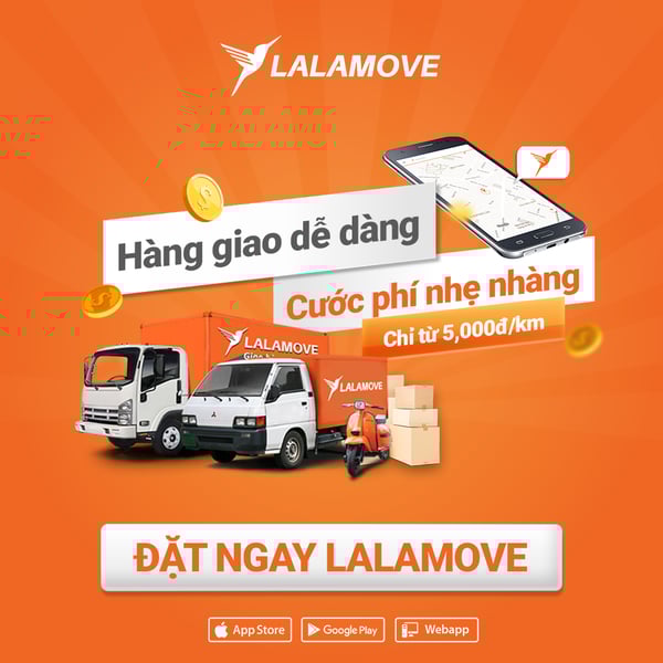 ứng Dụng Giao Hang Sieu Tốc Lalamove Hang Giao Tức Thi Cước Phi Hợp Ly