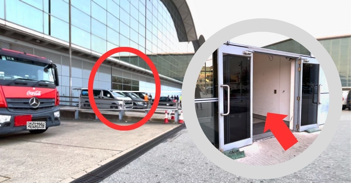 由機場輕型貨車上落貨區前往機場1號客運大樓方向
