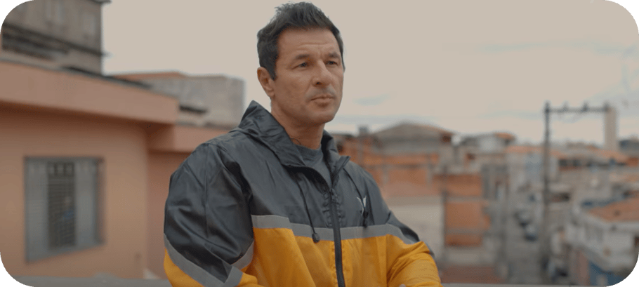 Foto do Enio compartilhando sua historia