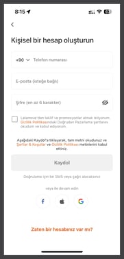Lalamove hesap aç