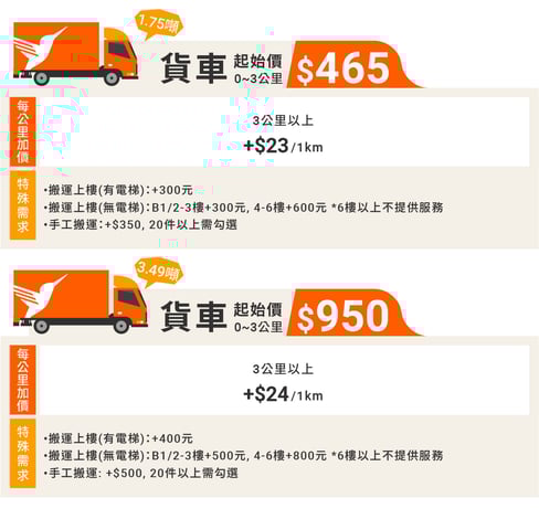 20221111-價格表_貨車-1