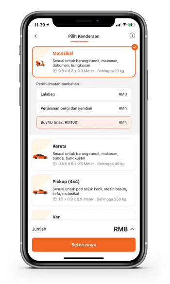 3. Pilih perkhidmatan Buy4U