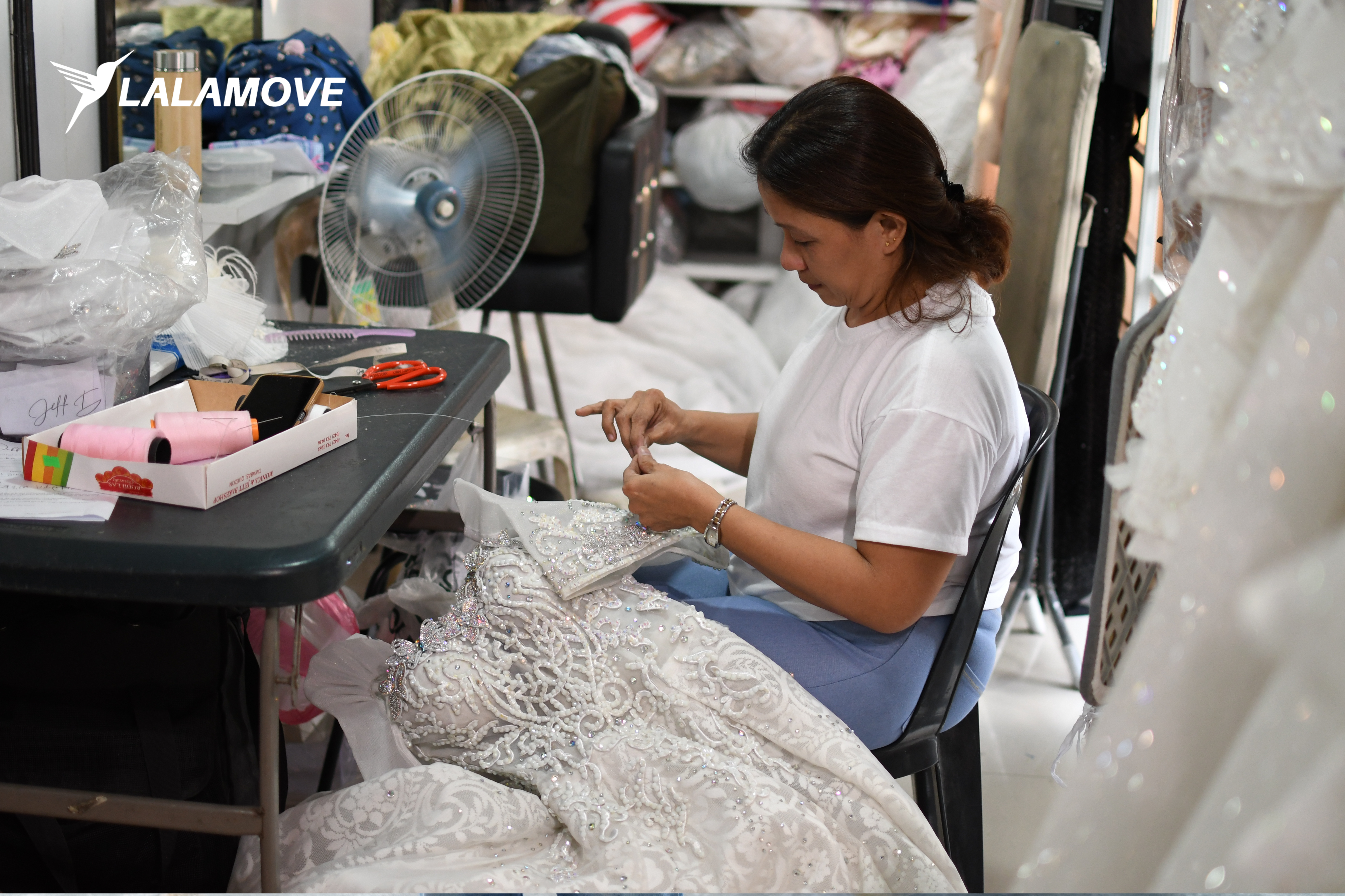 Gown Preparation for Flores De Mayo