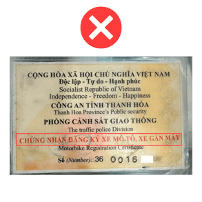 7. Chụp nhầm loại giấy tờ - SAI-1