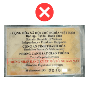 7. Chụp nhầm loại giấy tờ - SAI-1