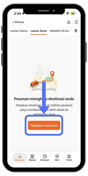 Aplikasi Lalamove Driver Laluan Sama 2