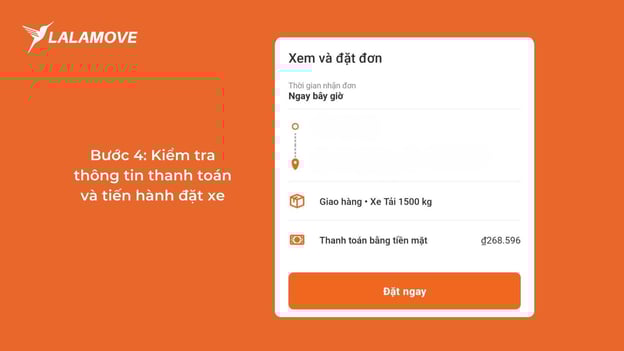 Khách hàng có thể kiểm tra thông tin về đơn hàng ngay trên app