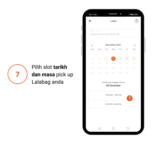 pilih tarikh beli lalabag