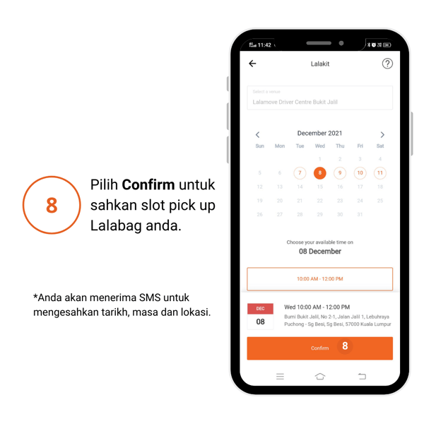sahkan pesanan lalabag