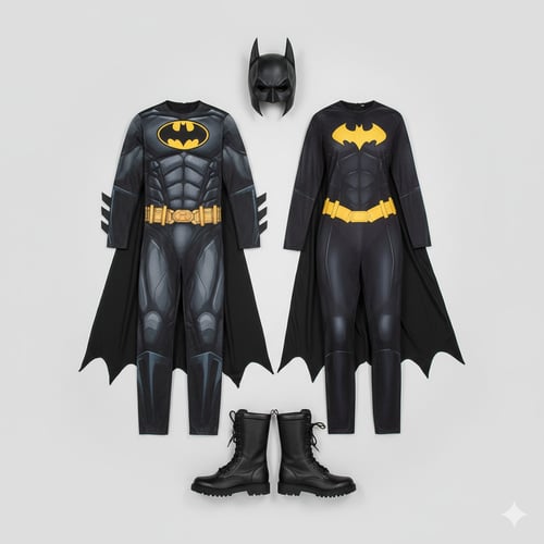 Batman and Batgirl Halloween Costume
