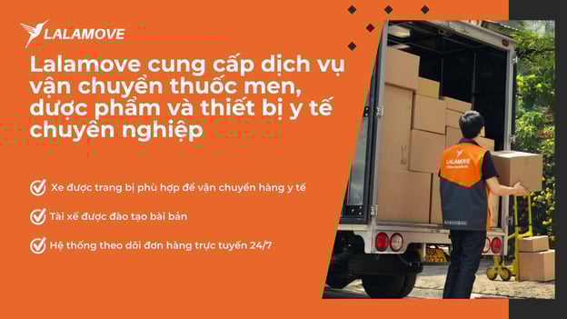 Tài xế bốc xếp hàng hoá, sắp xếp gọn gàng giúp vận chuyển an toàn