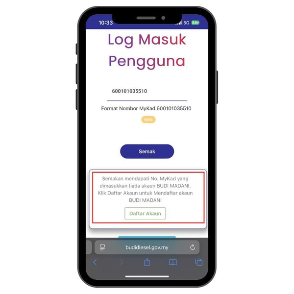 Cara Nak Daftar BUDI Diesel Individu (2)