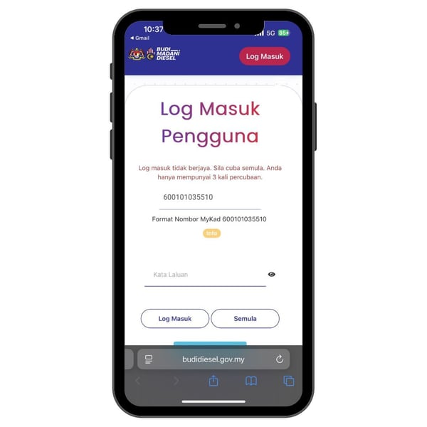 Cara Nak Daftar BUDI Diesel Individu (4)