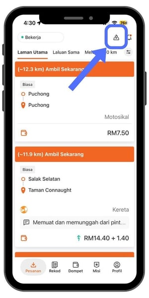 Ciri Terbaru Aplikasi Lalamove Driver Peta Haba 1