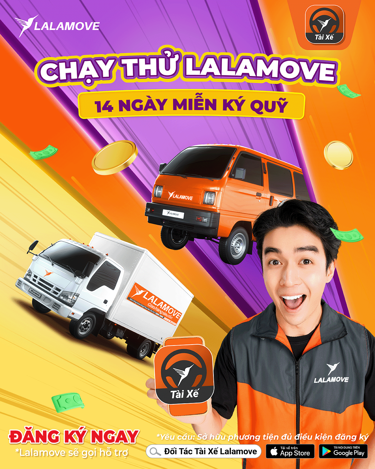 lalamove miễn ký quỹ