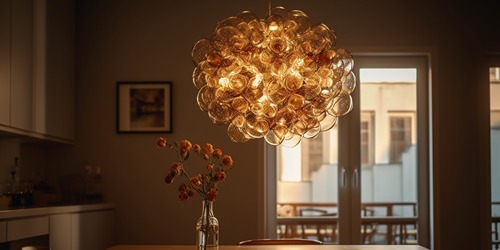 Desain Lampu Interior Bentuk Bunga