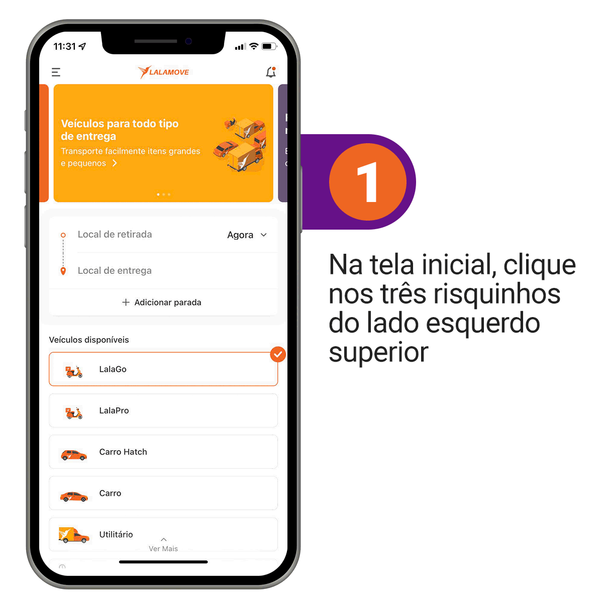 GIF de como resgatar seu cupom.