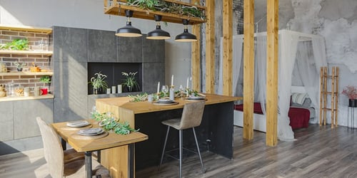 Fasad Rumah Scandinavian 1 Lantai Konsep Open Space