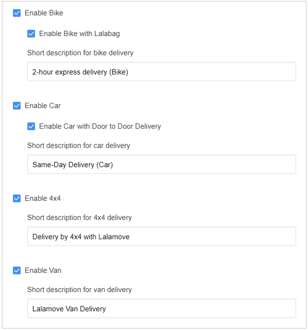 Fifth step to integrate Lalamove with EasyStore