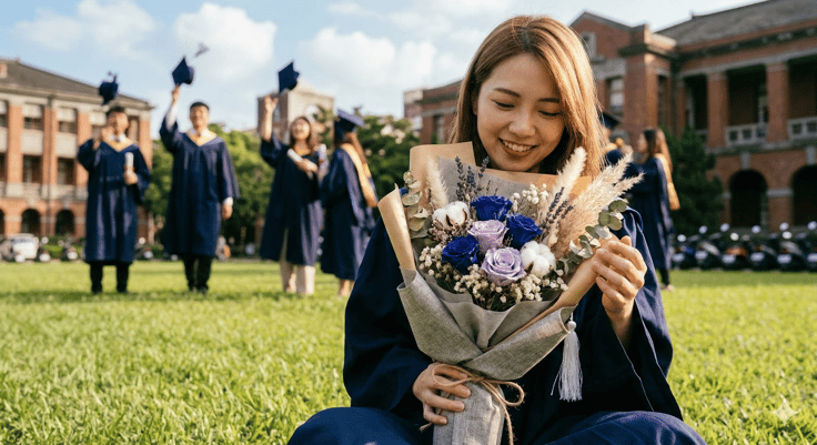 2026 畢業花束推薦-日常文青風乾燥花束(1)