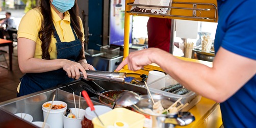 Gerobak Makanan Cepat Saji Modern