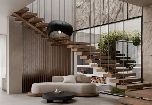 Desain Floating Stairs