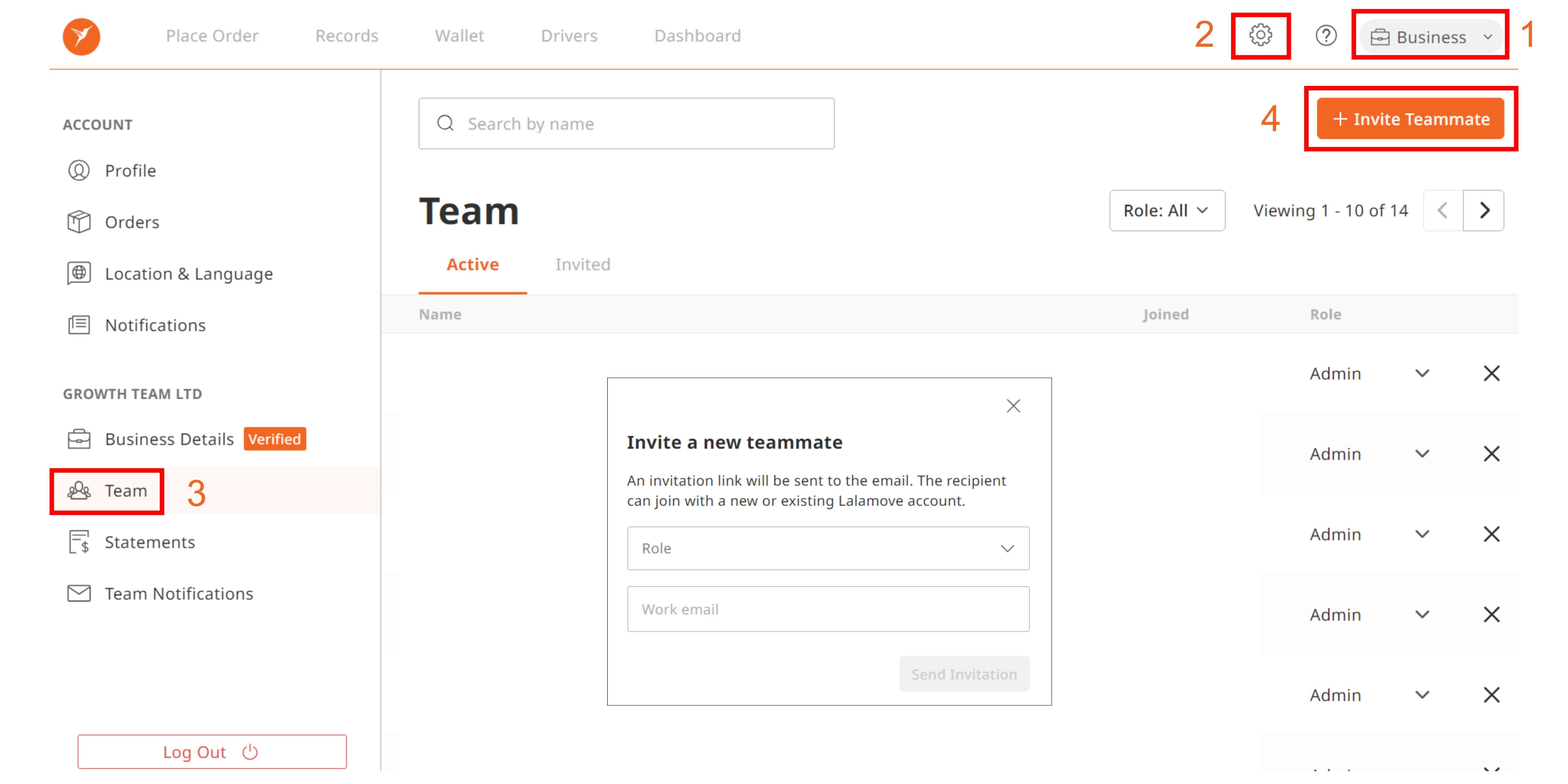 How to AddRemove Users under a Business Account