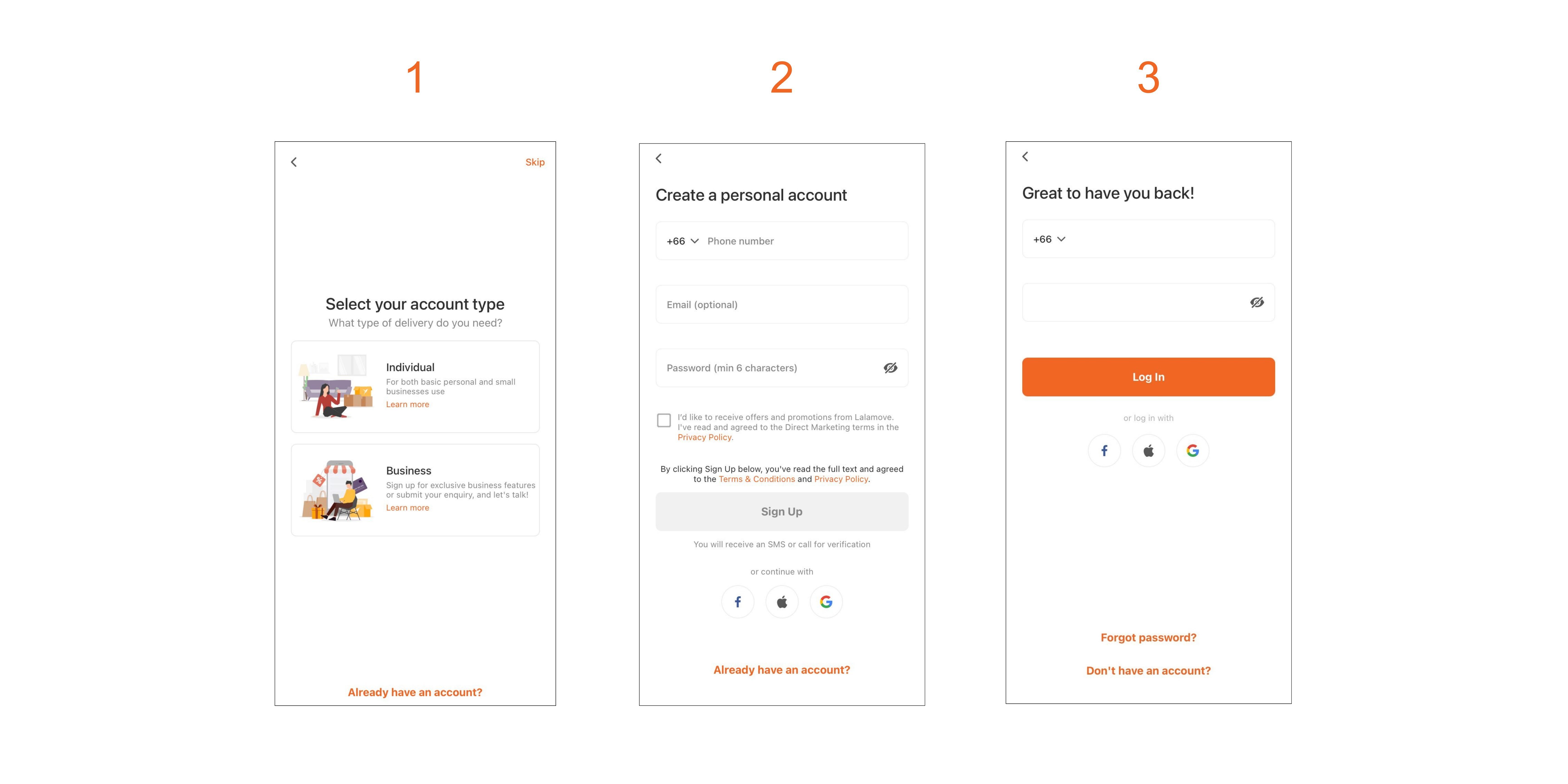How to Register a User to Add to an Existing Business Account