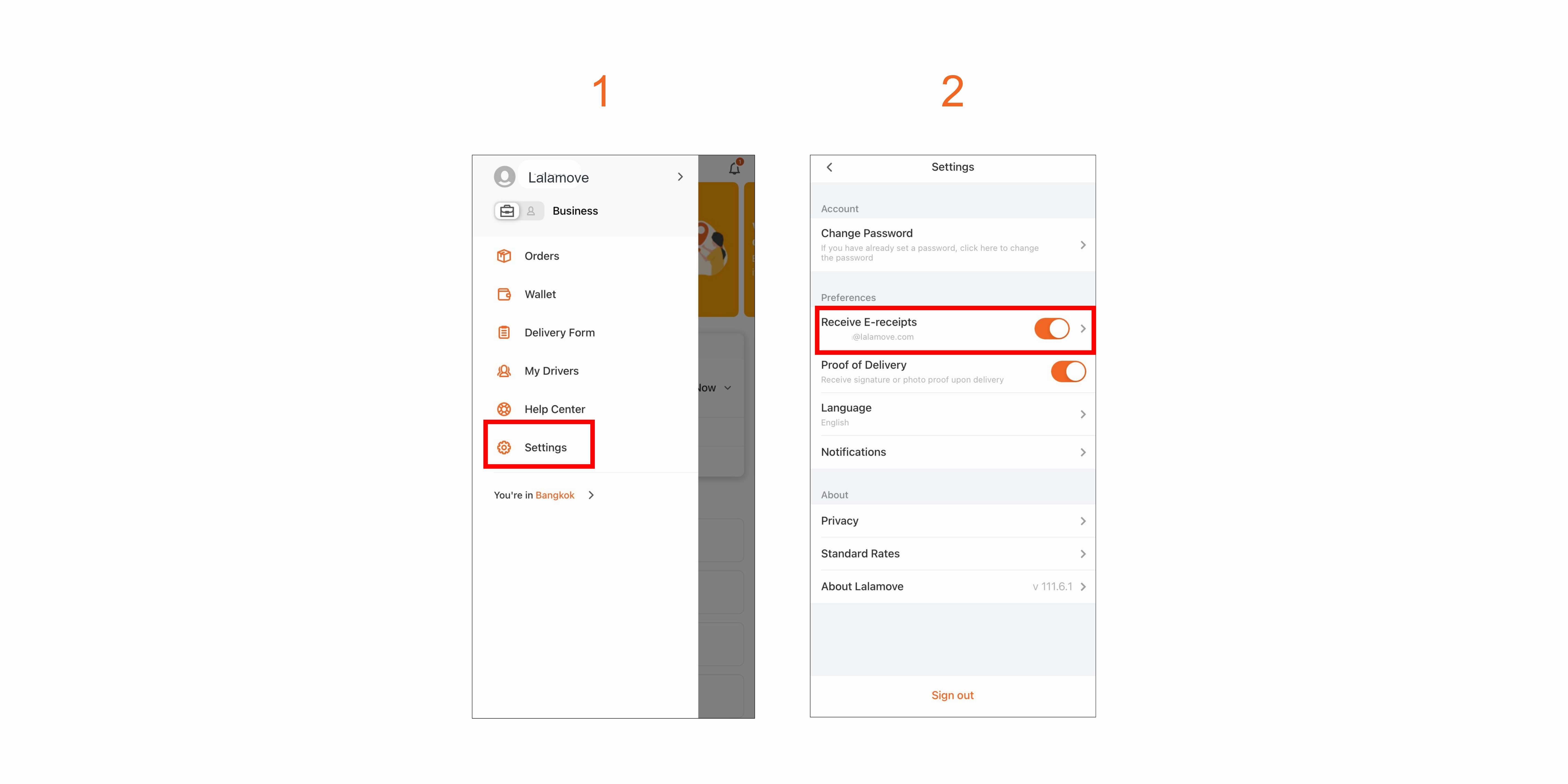 How to Set Up Electronic Receipt Delivery 1