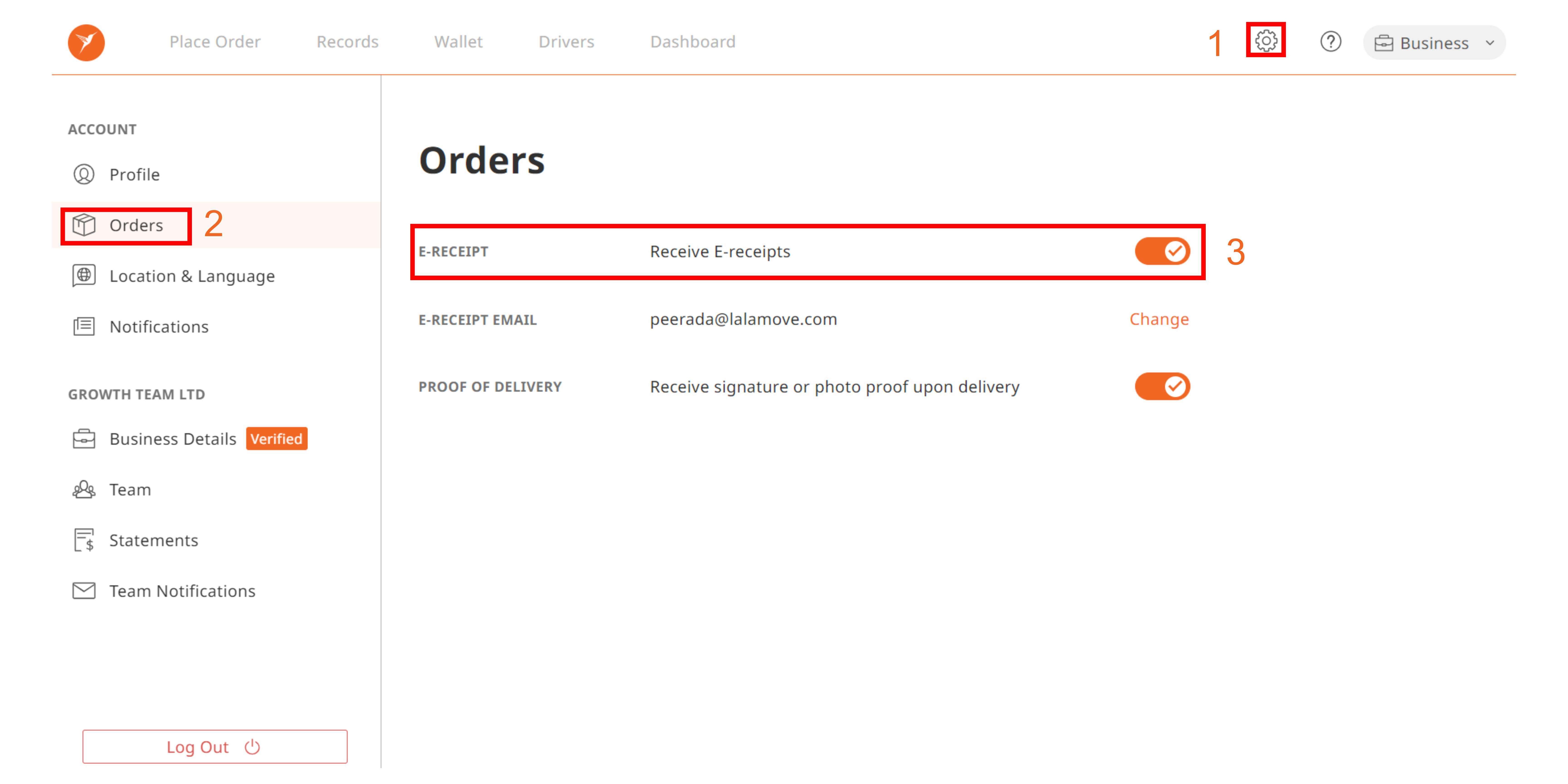 How to Set Up Electronic Receipt Delivery 2