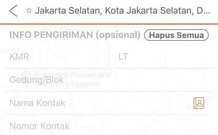 alamat pengiriman