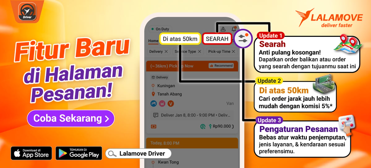 Fitur Baru Pengaturan Pesanan