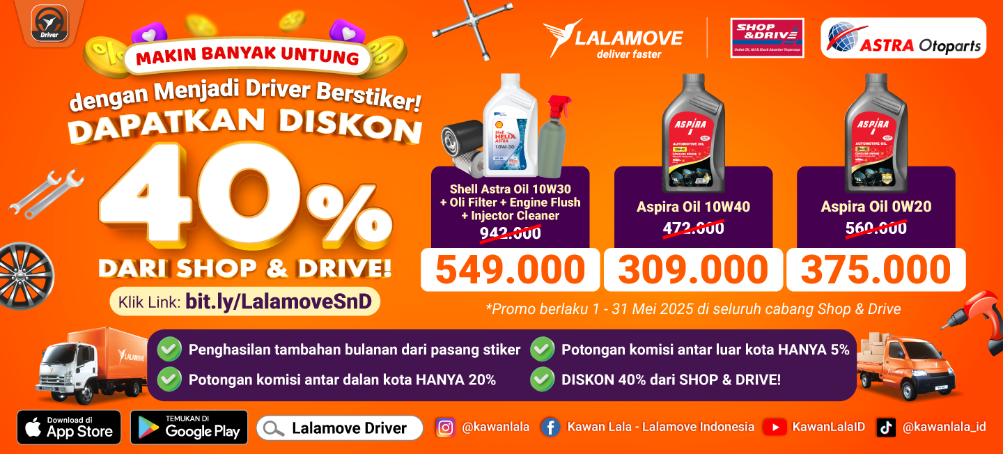 Shop & Drive Mei 2025 - Diskon-40%