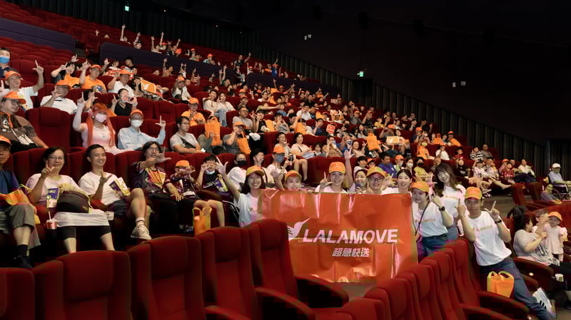 Lalamove 舉辦「 急送英雄電影日」,吸引約350名合作司機夥伴及他們的孩子親友到場參與