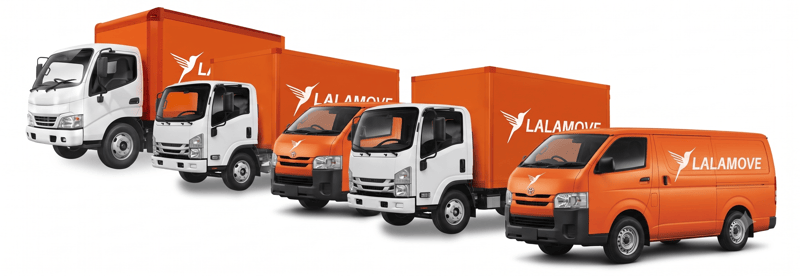 Lalamove van and lorries
