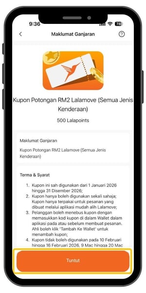 Loyalty - Cara Menebus Kupon Dengan Ganjaran Lalamove - 3
