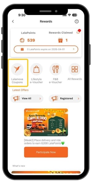 Loyalty - How To Redeem Coupon With Lalamove Rewards - 2