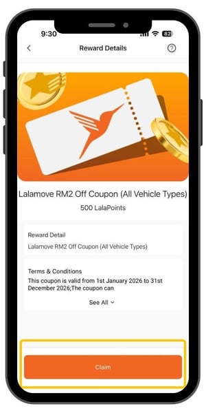 Loyalty - How To Redeem Coupon With Lalamove Rewards - 3