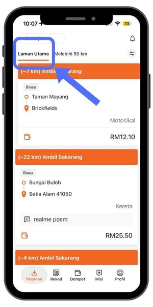 New Lalamove Driver App Feature - Order Filter