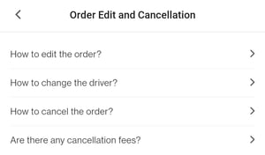 Order edit and cancellation