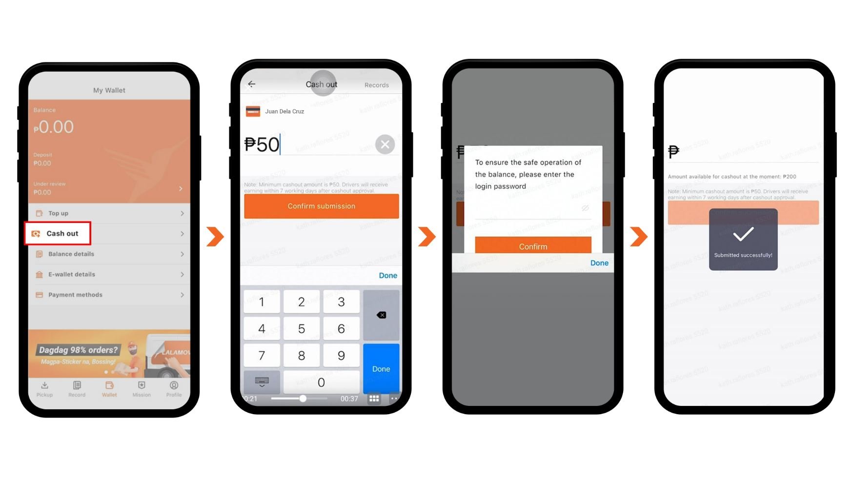 Lalamove-driver-app-screenshot-paano-makukuha-ang-laman-ng-wallet