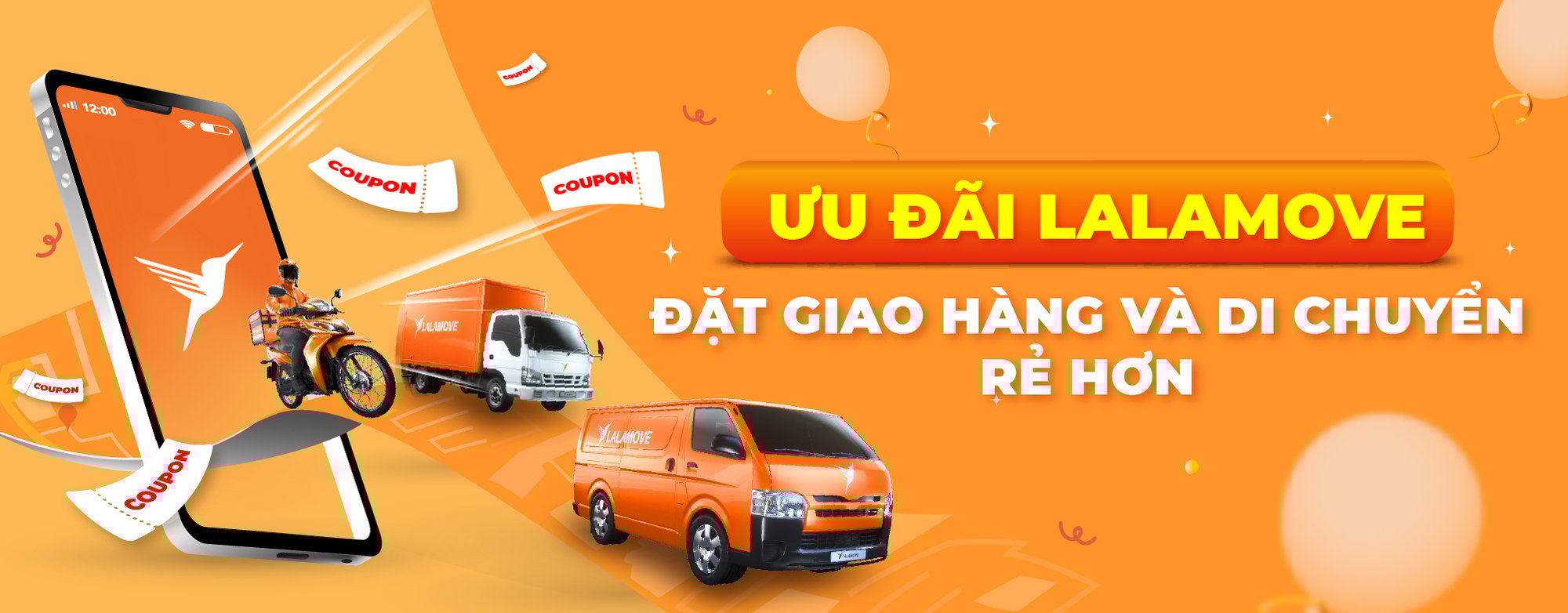 Uu dai giao hang va di chuyen Lalamove